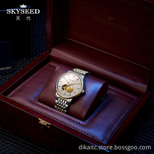 SKYSEED steel belt belt men's mechanical watch